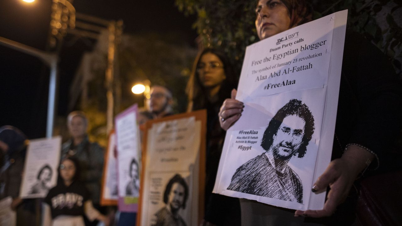 Tel Aviv'de Mısırlı Aktivist Abdulfettah'a Destek Gösterisi