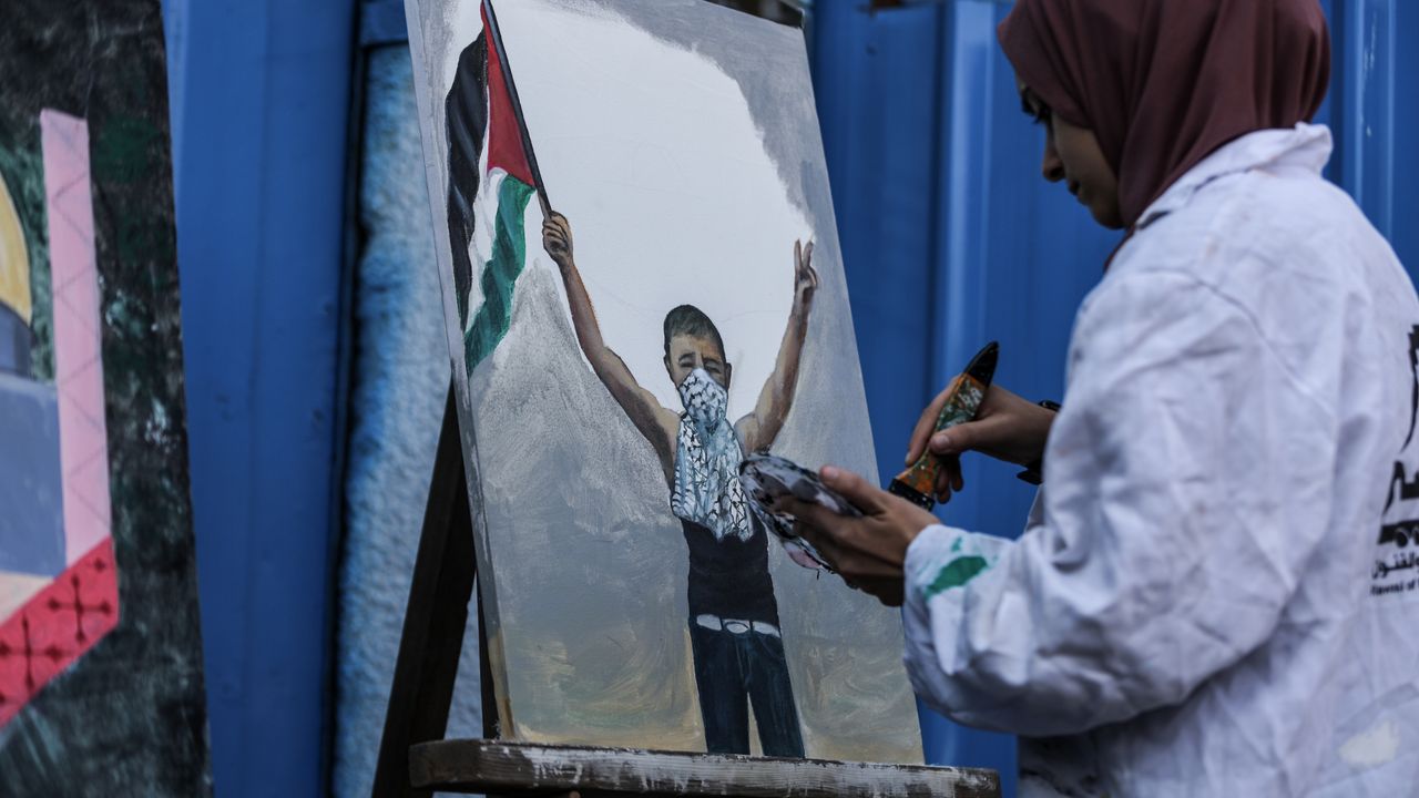 Gazze'de, Filistin Halkıyla Uluslararası Dayanışma Günü Etkinliği