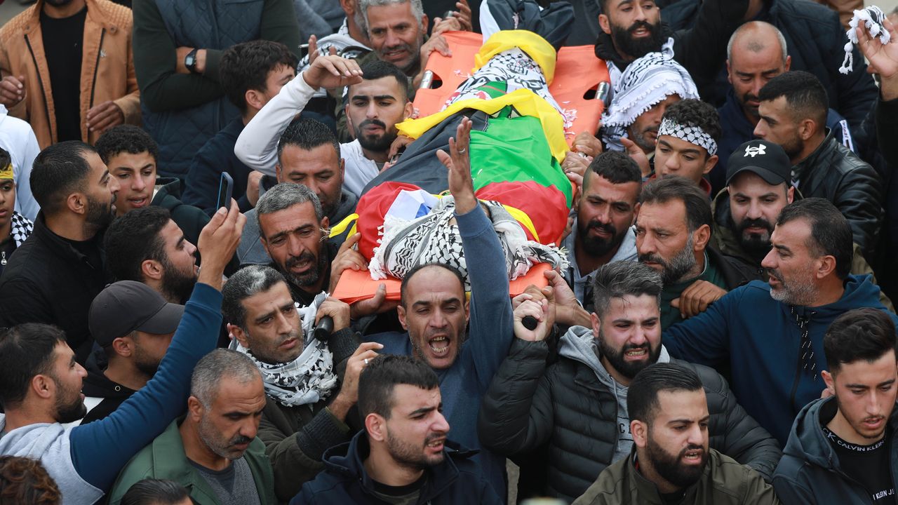 Filistinli Gencin Cenazesinde İsrail'e Tepki