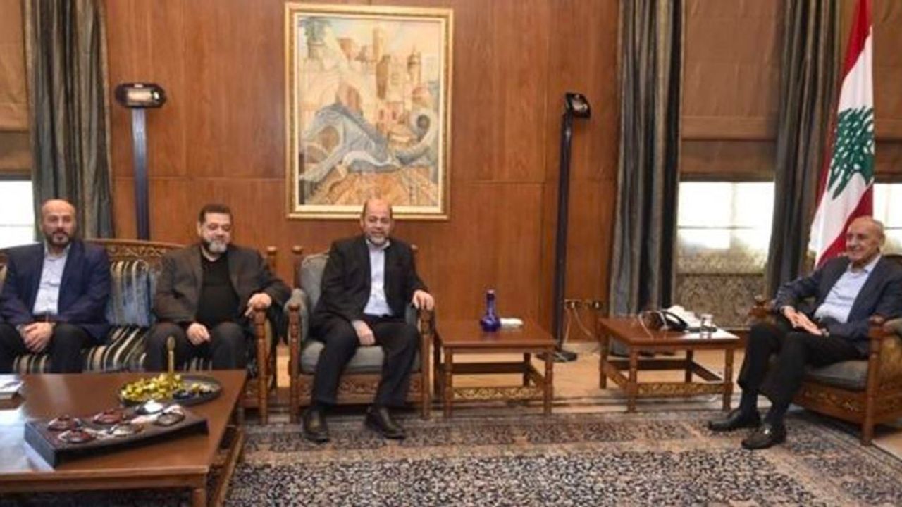 Hamas Heyeti Lübnan Meclis Başkanı'nı Ziyaret Etti