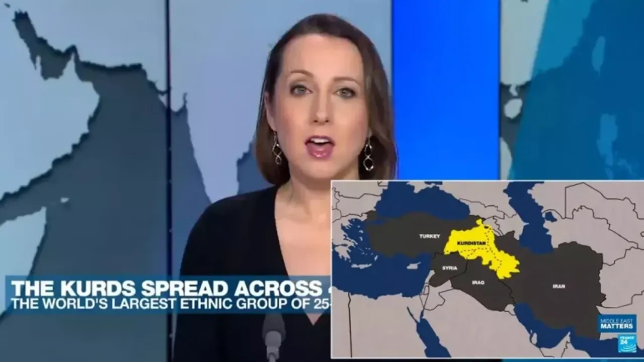 France 24, Türkiye Topraklarını 'Kürdistan' Olarak Gösterdi
