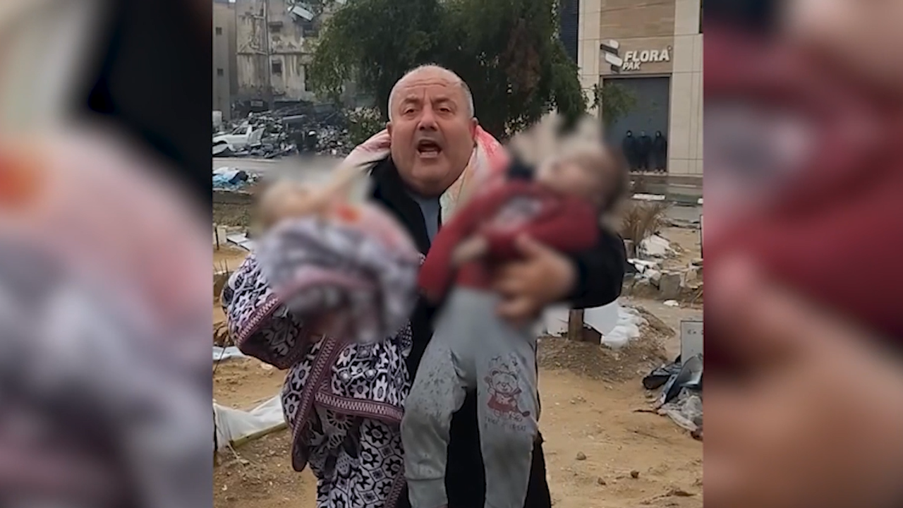 Evlatlarını kaybeden Filistinli adamın haykırışı: "Bu çocuklar ne yaptı?"