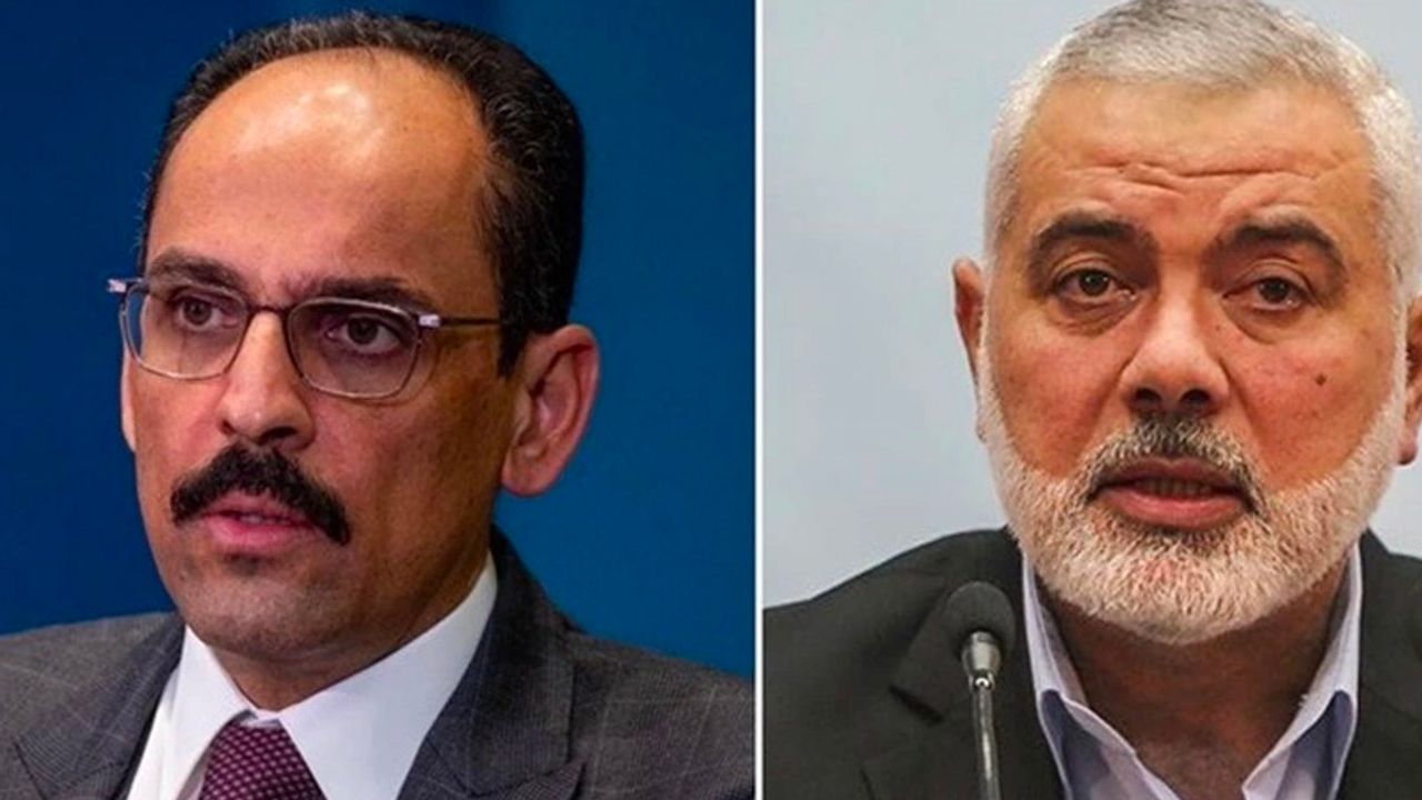 MİT Başkanı Kalın, Hamas Siyasi Büro Başkanı Haniye ile görüştü