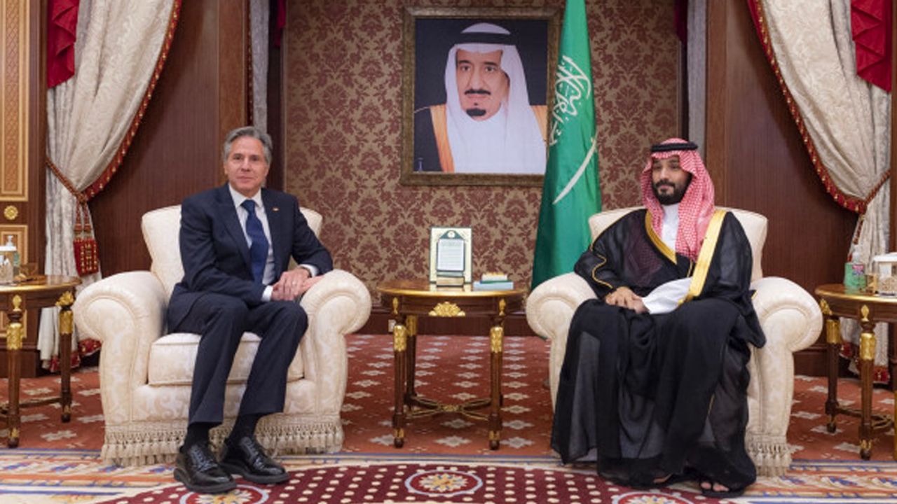 Suudi Arabistan Veliaht Prensi Bin Selman, ABD Dışişleri Bakanı Blinken ile görüştü