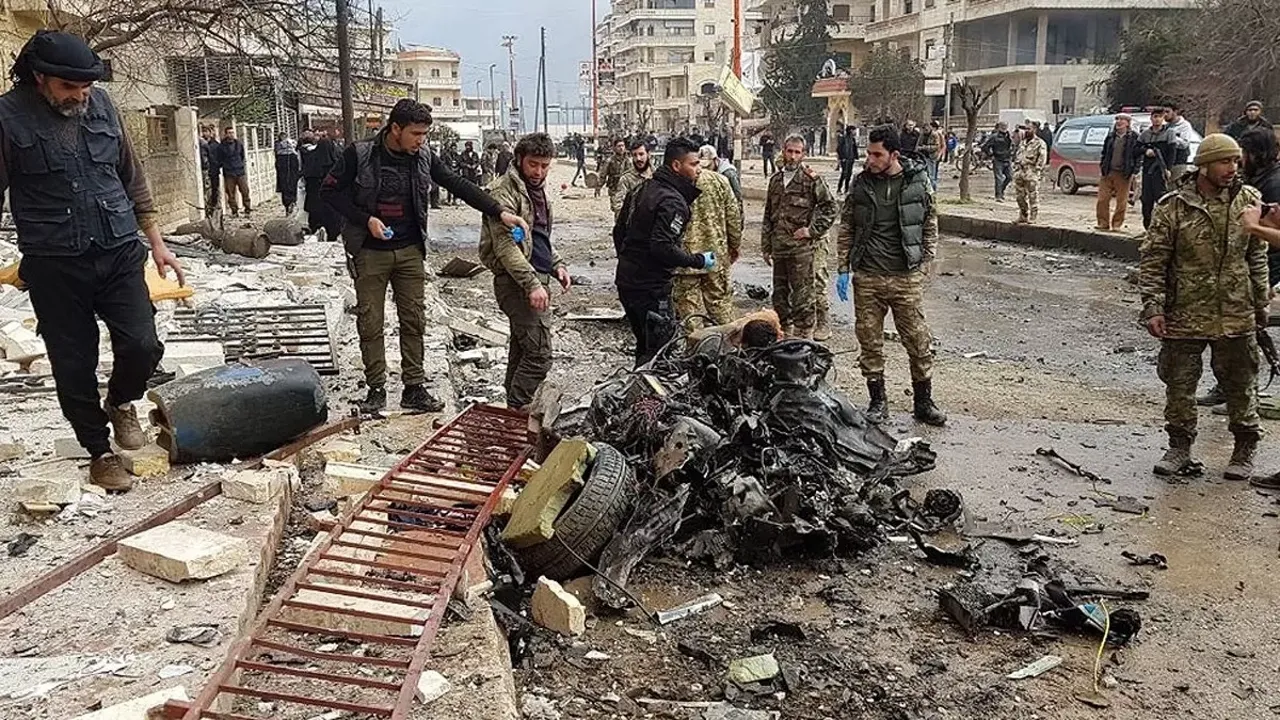Suriye'nin Afrin ilçesinde bombalı terör saldırısı: 3 sivil yaralandı