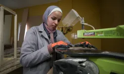 Filistinli kadın marangozluk atölyesi kurdu
