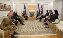 Kosova Cumhurbaşkanı, KFOR komutanlığını devralacak Tümgeneral Özkan Ulutaş'ı kabul etti