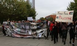 Kosova'da Filistin'e destek gösterisi düzenlendi