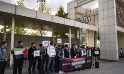 İstanbul'da Anadolu Gençlik Derneğinden "Filistin'e destek" eylemi