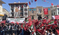 Konya'da "Özgür Filistin" mitingi yapıldı