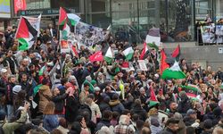 İsveç'te Filistin'e destek gösterisi