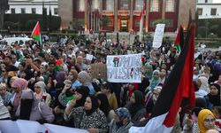Fas'ın birçok kentinde Gazze'ye destek gösterileri düzenlendi
