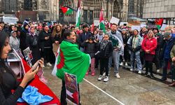 Köln'de "Filistin için Dayanışma" temalı gösteri düzenlendi