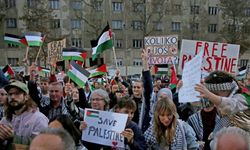 Hırvatistan'da Filistin'e destek gösterisi yapıldı