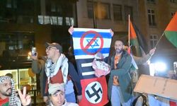 AB Liderler Zirvesi sırasında Filistinlilere destek gösterisi