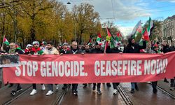 Hollanda'da Filistin'e destek yürüyüşü düzenlendi
