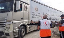 Filistin Kızılayı, Gazze'ye gönderilen 155 tırlık yardımı teslim aldı