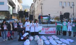 Saraybosna'da, Gazze'deki hastane saldırılarına ve sivil ölümlere dikkati çeken gösteri düzenlendi