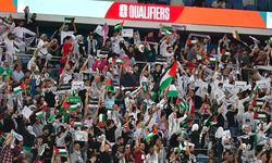 Filistin-Avustralya maçına, destek mesajları damga vurdu