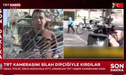 İşgal güçleri canlı yayında TRT ekibine saldırdı!