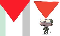 Filistin direnişinin yeni sembolü: Ters kırmızı üçgen 🔻