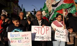 Batı Şeria'da İsrail'in Gazze Şeridi'ne yönelik saldırıları protesto edildi