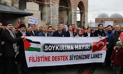 Edirne'de "Özgür Filistin Yürüyüşü" düzenlendi
