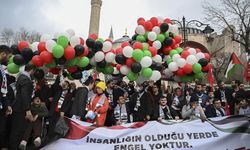 Ayasofya-i Kebir Camii önünde "Zulme dur de" eylemi