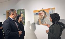 Çorum'da Gazze temalı resim sergisi açıldı