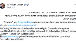 Dışişleri Sözcüsü Keçeli'den İsrail Dışişleri Bakanı Cohen'in sosyal medya paylaşımına tepki