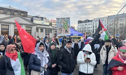 Berlin'de Filistinlilerle dayanışma gösterisi yapıldı