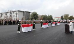 Pençe-Kilit Harekatı bölgesinde şehit olan 6 asker için Şırnak'ta tören yapıldı