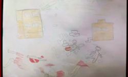 MSF psikiyatristi Mc Mahon, 13 yaşındaki Gazzeli çocuğun çizdiği resmi yorumladı