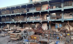 İsrail askerlerinin çekildiği Halife Bin Zayed Okulu'ndaki yıkım görüntülendi