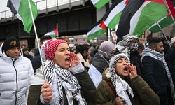 Berlin'de Filistin ile dayanışma gösterisi düzenlendi