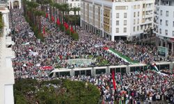 Fas'ta Gazze'ye destek için 56 kentte 113 gösteri düzenlendi