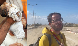 Bebeği açlıktan ölümle pençeleşen Gazzeli adam: "Hayvan yemini yiyemiyor!"