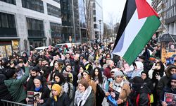 Brüksel'de AB toplantısı sırasında Filistin destek gösterisi düzenlendi