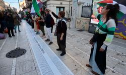 Kadıköy'de Gazze için "insan zinciri" eylemi yapıldı