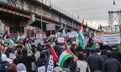 ABD'de Filistin destekçileri, ateşkes talebiyle gösteri düzenledi