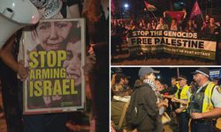 Avustralya'da İsrail menşeli gemiyi protesto eden 19 kişi gözaltına alındı