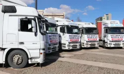 Gazze için hazırlanan yardım tırı İzmir'den yola çıktı