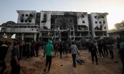 Gazze'deki Şifa Hastanesinden geriye enkaz kaldı