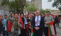 Hacettepeliler Filistin'e destek yürüyüşü düzenledi