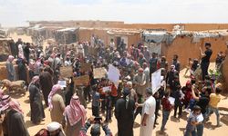 Rukban Kampı sakinleri, Esed rejimi karşıtı protesto düzenledi