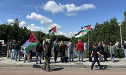 İrlanda'da öğrenciler ve aktivistlerden Filistin'e destek gösterisi