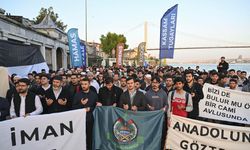 İstanbul'da sabah namazında Filistin'e destek programı düzenlendi