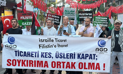 Karabük'te İsrail'in Filistin'e yönelik saldırıları protesto edildi