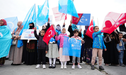 İstanbul'da, Çin'in Sincan Uygur Özerk Bölgesi'ne yönelik politikaları protesto edildi