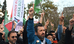 ABD'nin İstanbul Başkonsolosluğu önünde Gazze protestosu